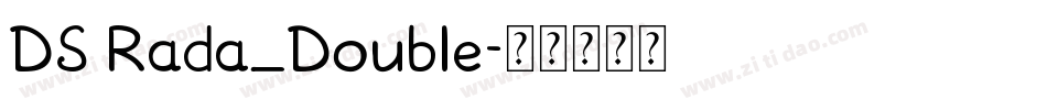 DS Rada_Double字体转换